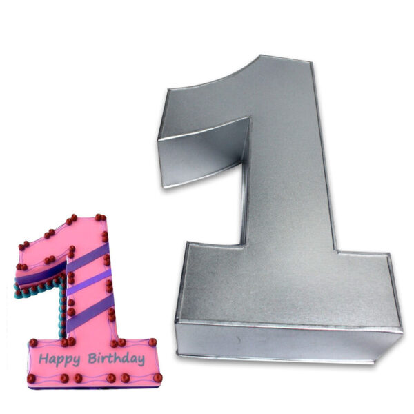 Small Number ONE (1) Cake Tins for Baking, Birthday Party